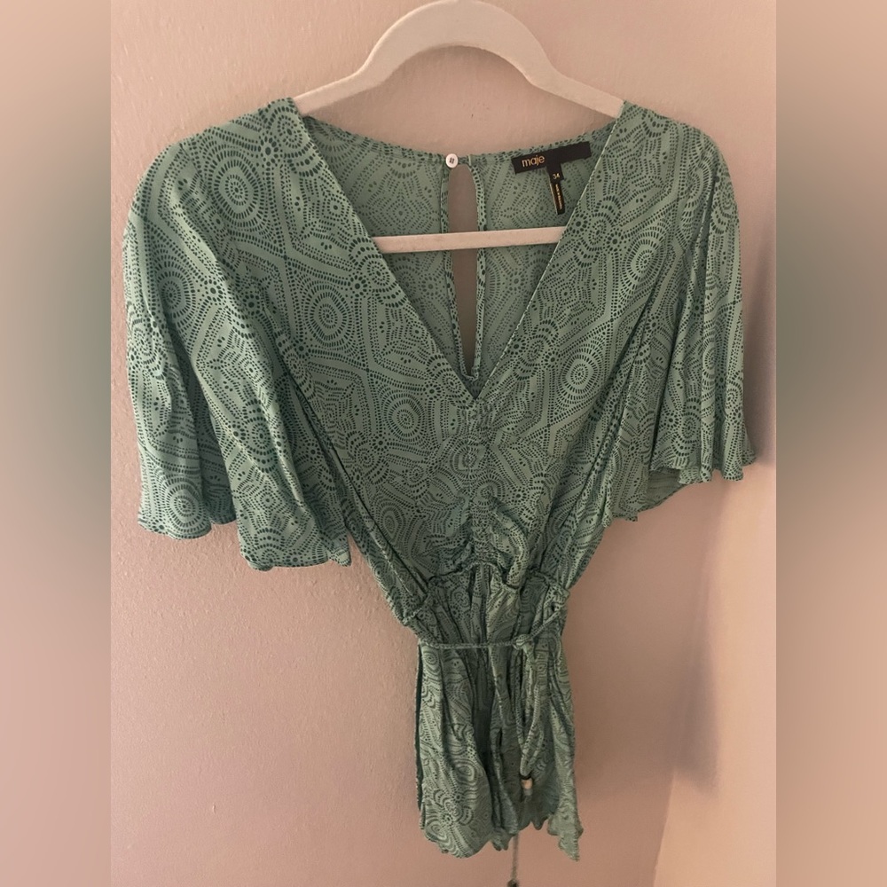 Maje Green Romper